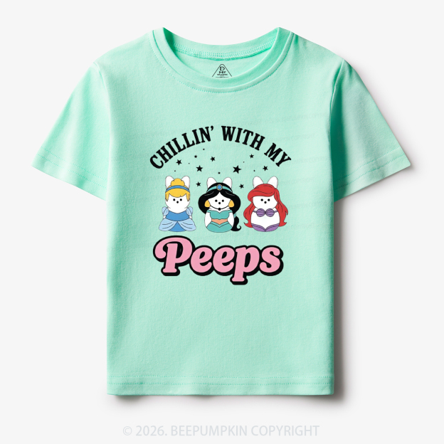 Chillin With My Peeps Bunny Toddler&Kid's Tees