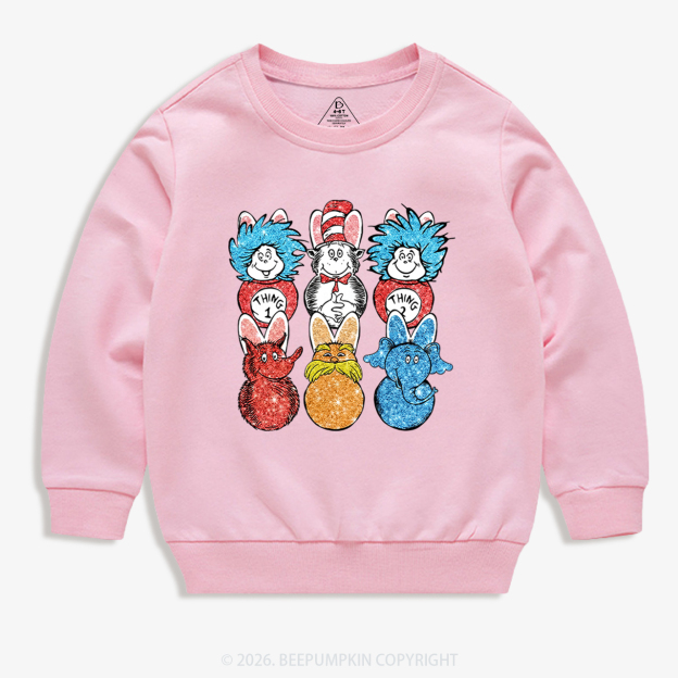 Easter Peeps Cartoon Kid's Sweatshirt