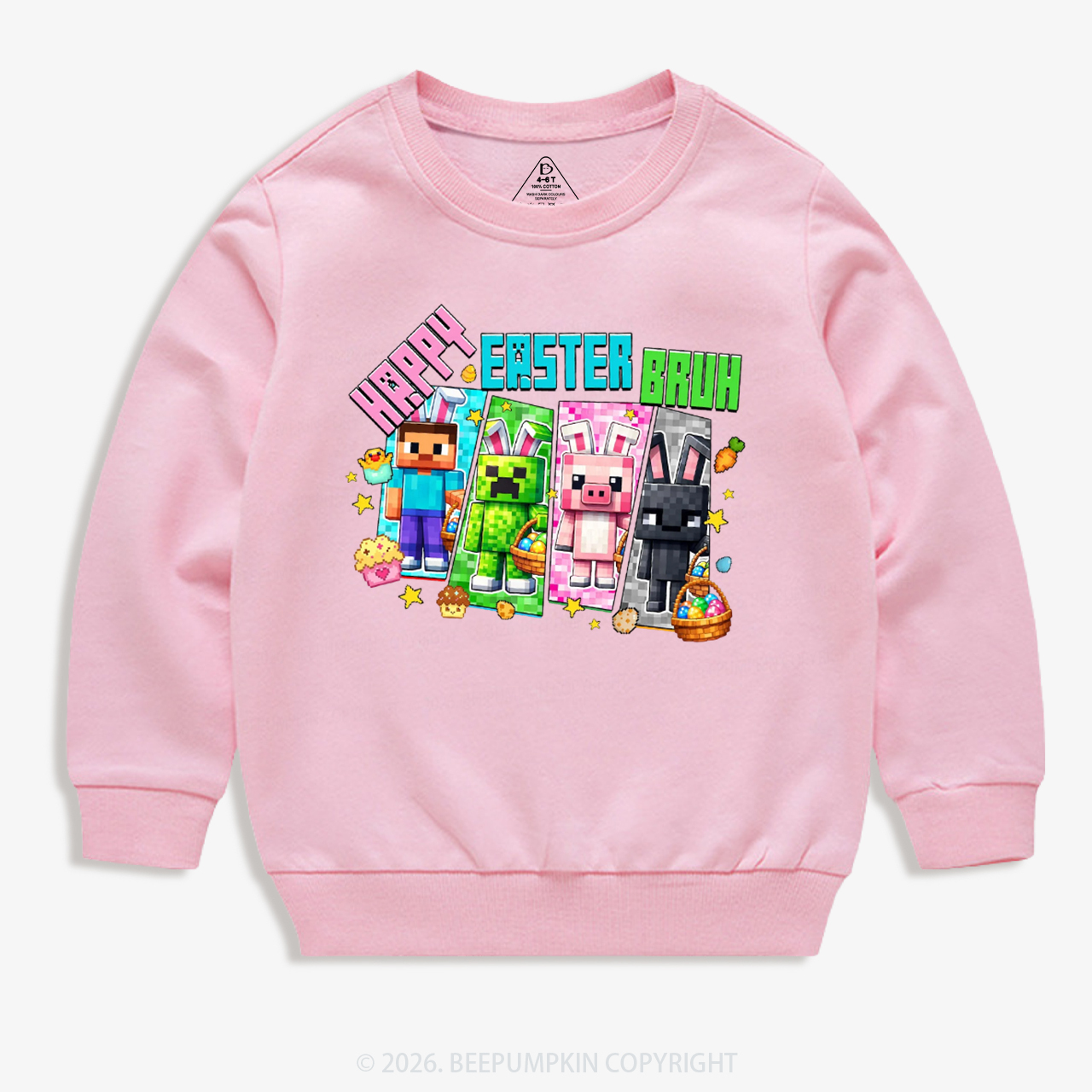 Happy Easter Mining Kid's Sweatshirt