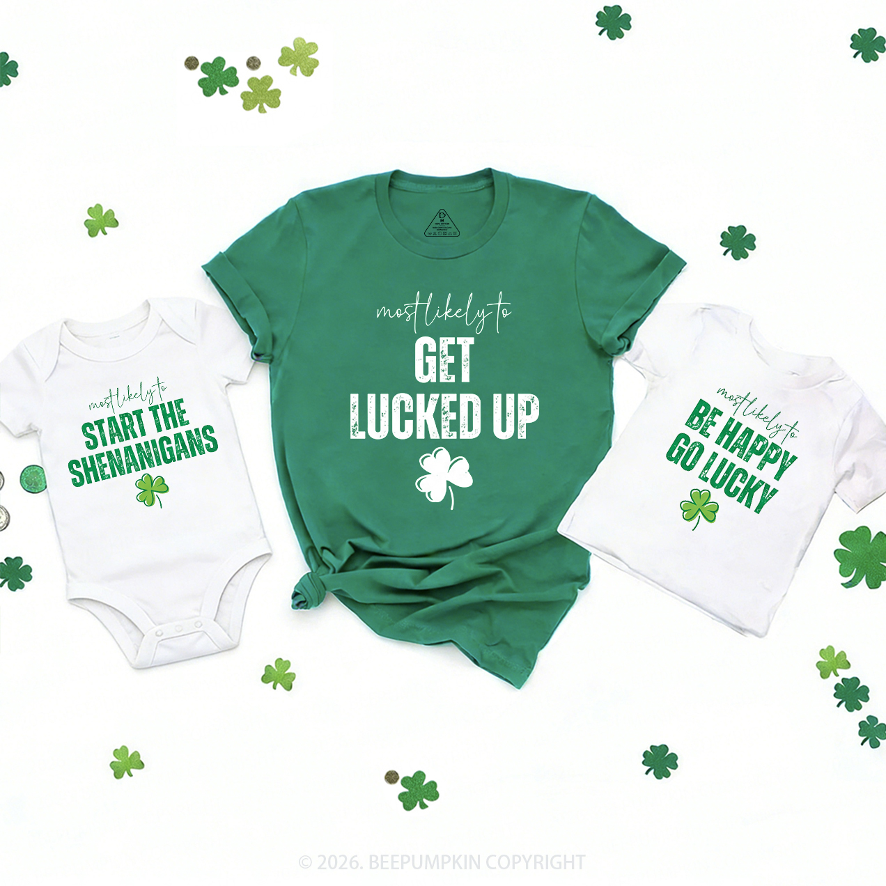 St Patricks Day Most Likely To Family Matching T-Shirts