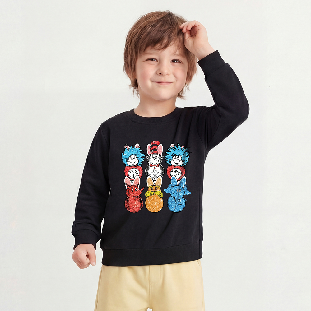 Easter Peeps Cartoon Kid's Sweatshirt