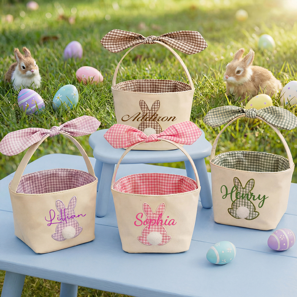 Personalized Easter Bunny Rabbit Basket