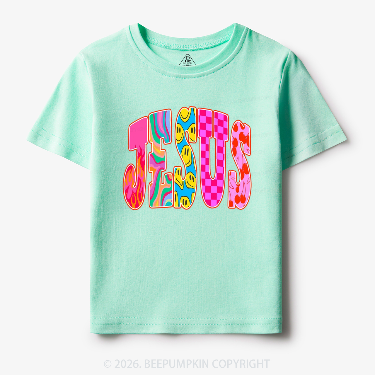 Jesus Loves Me Retro Colorful Toddler&Kid's Tees