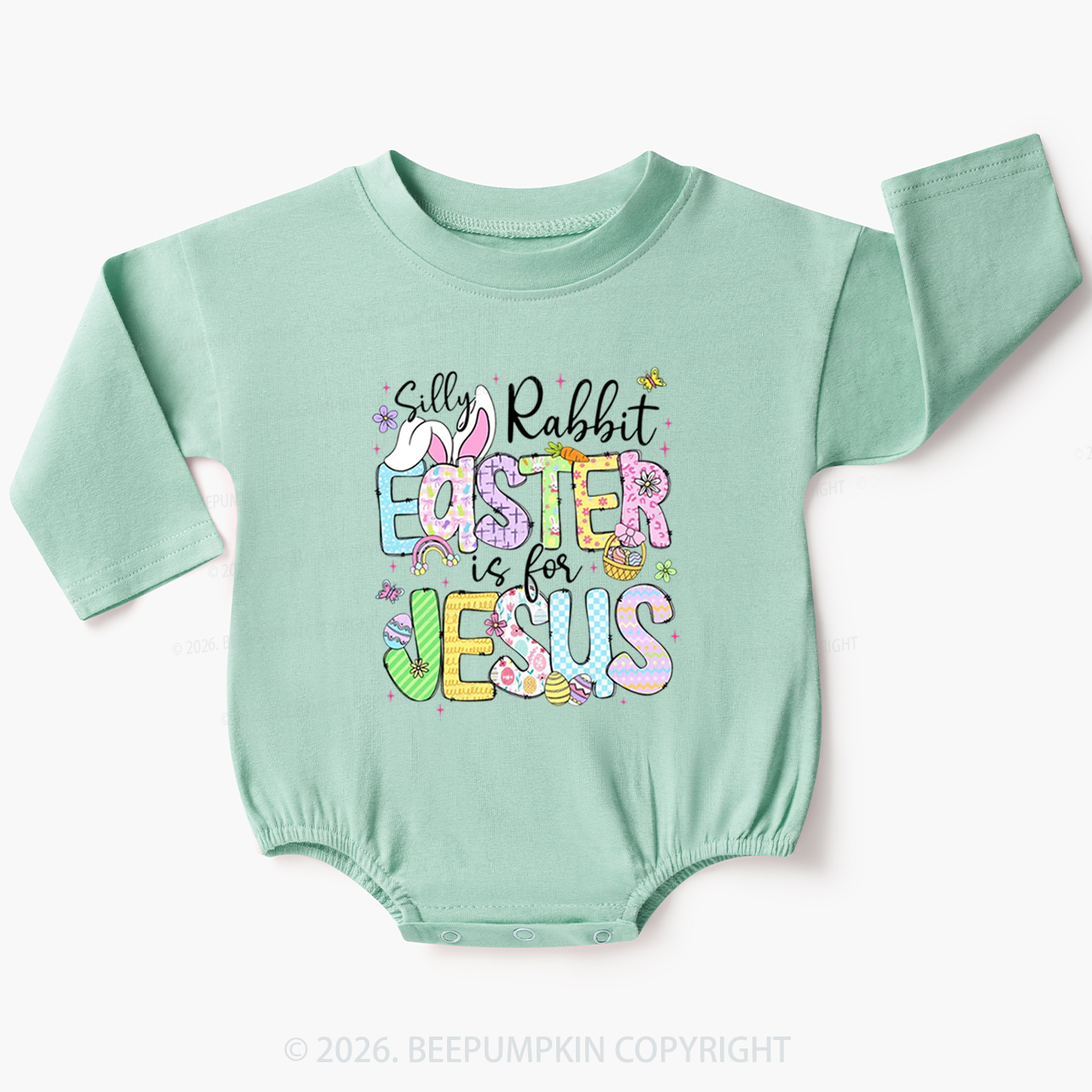 Silly Rabbit Easter If For Jesus Baby Bubble Romper