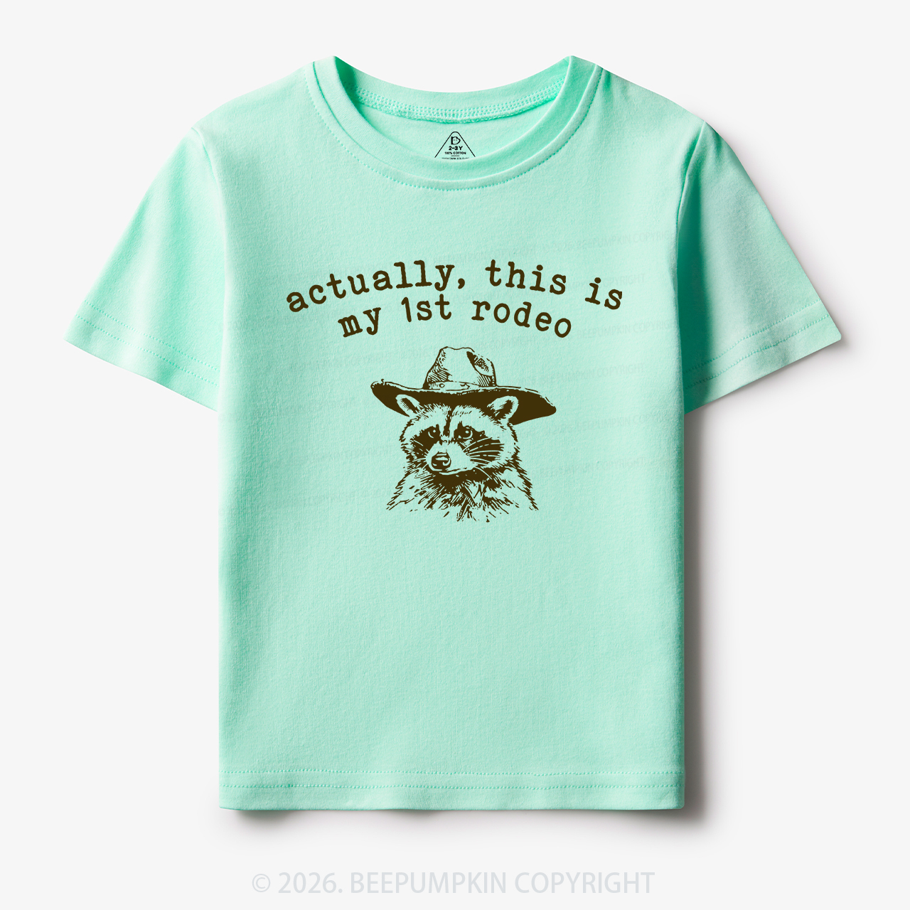 Raccoon My first Rodeo Birthday Toddler&Kid's Tees