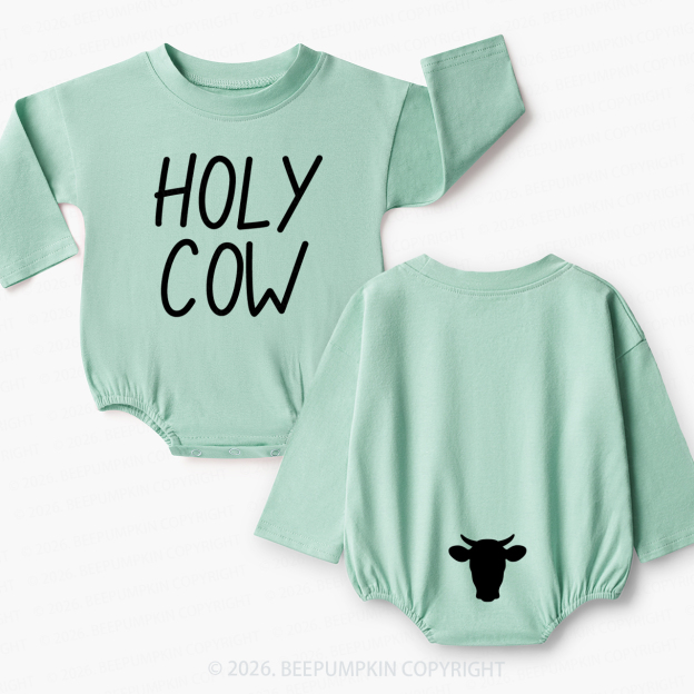 Holy Cow I'm Cute Baby Bubble Romper