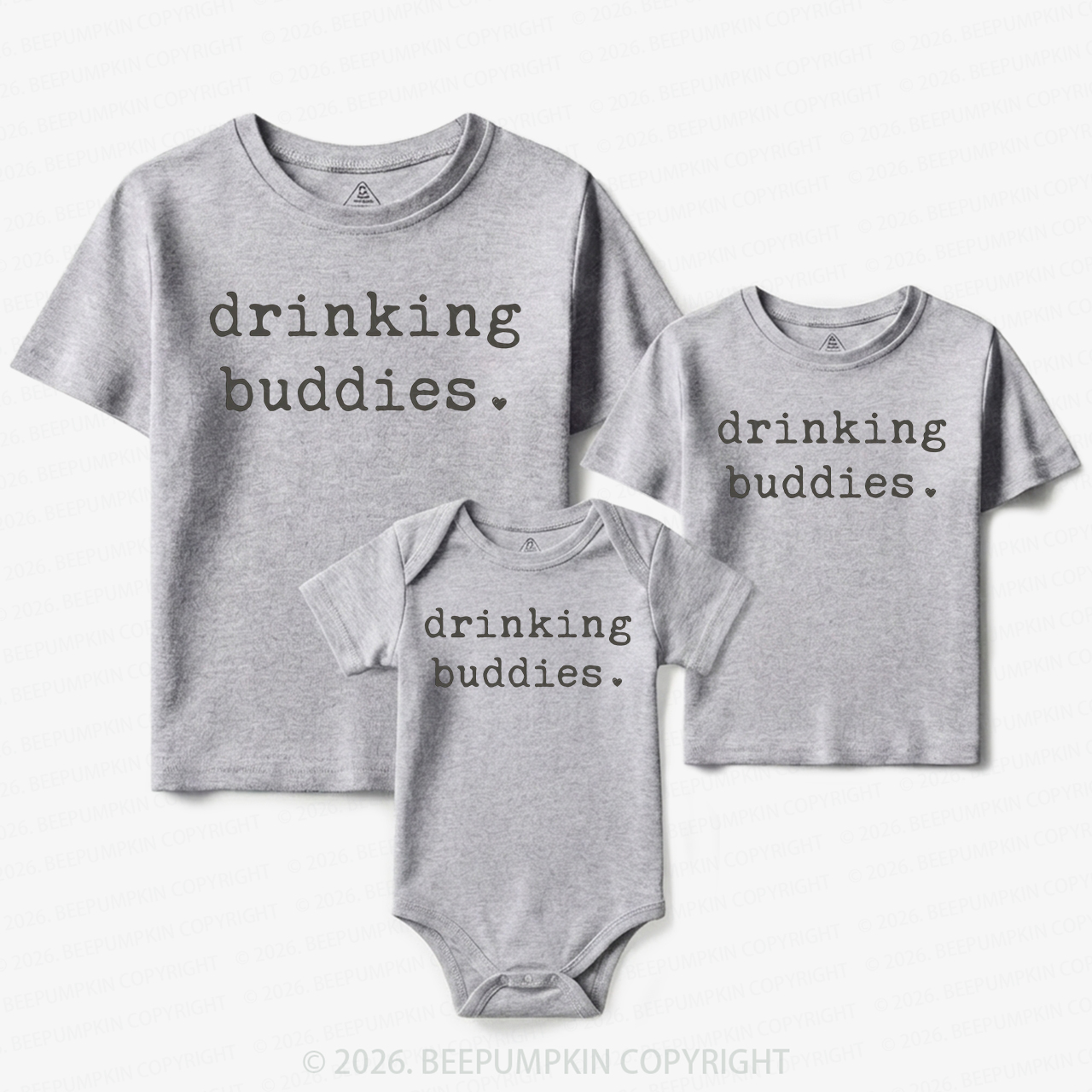 Drinking Buddies Matching Tees For Siblings