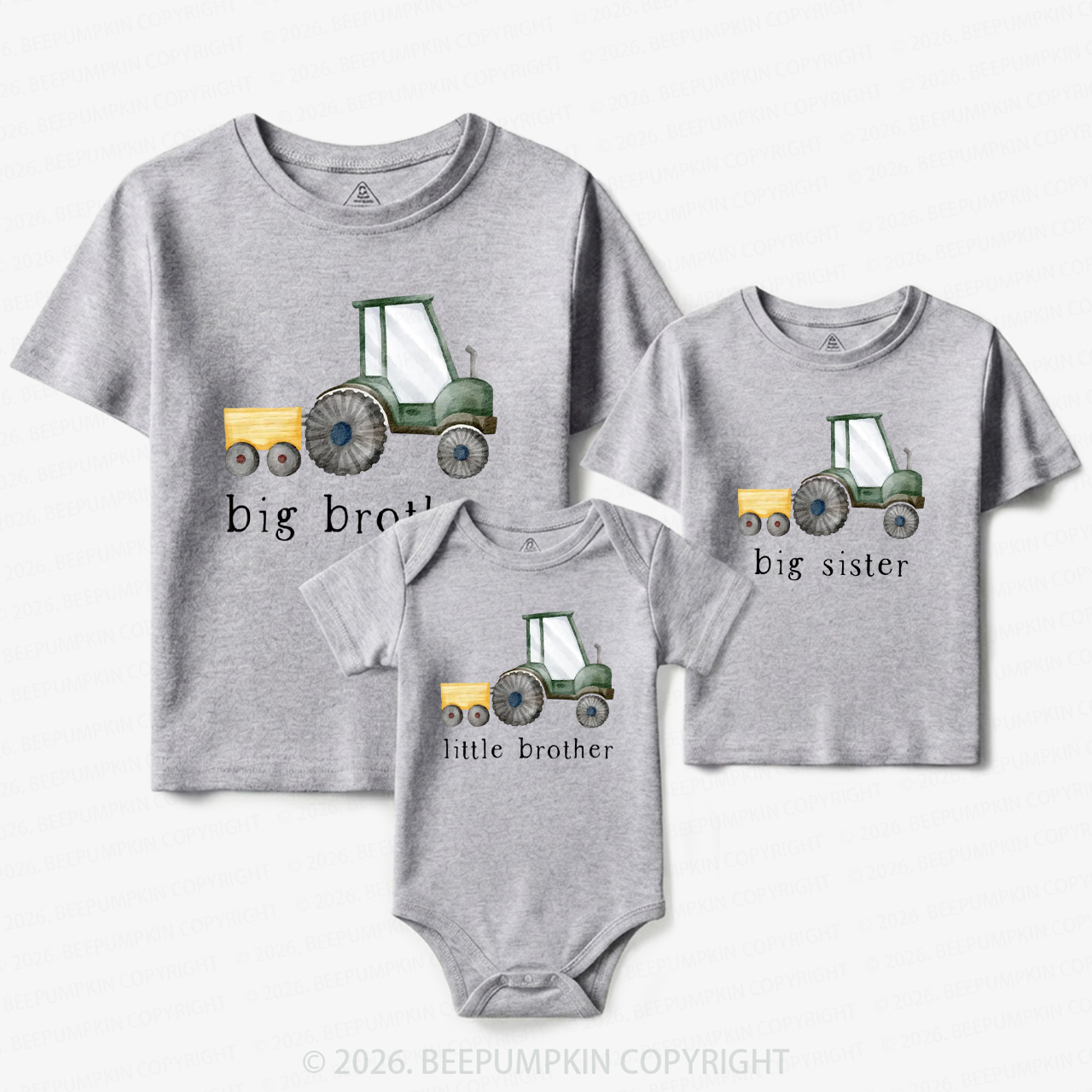 Tractor Country Matching Tees For Siblings