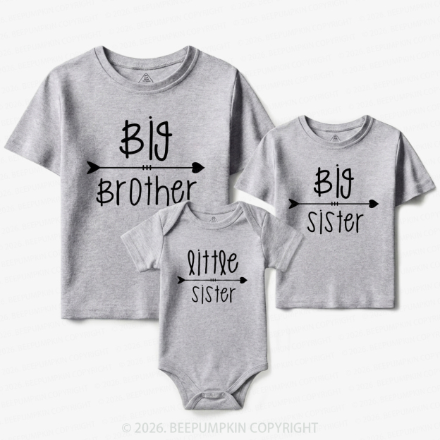 Big & Little Arrows Matching Tees For Siblings