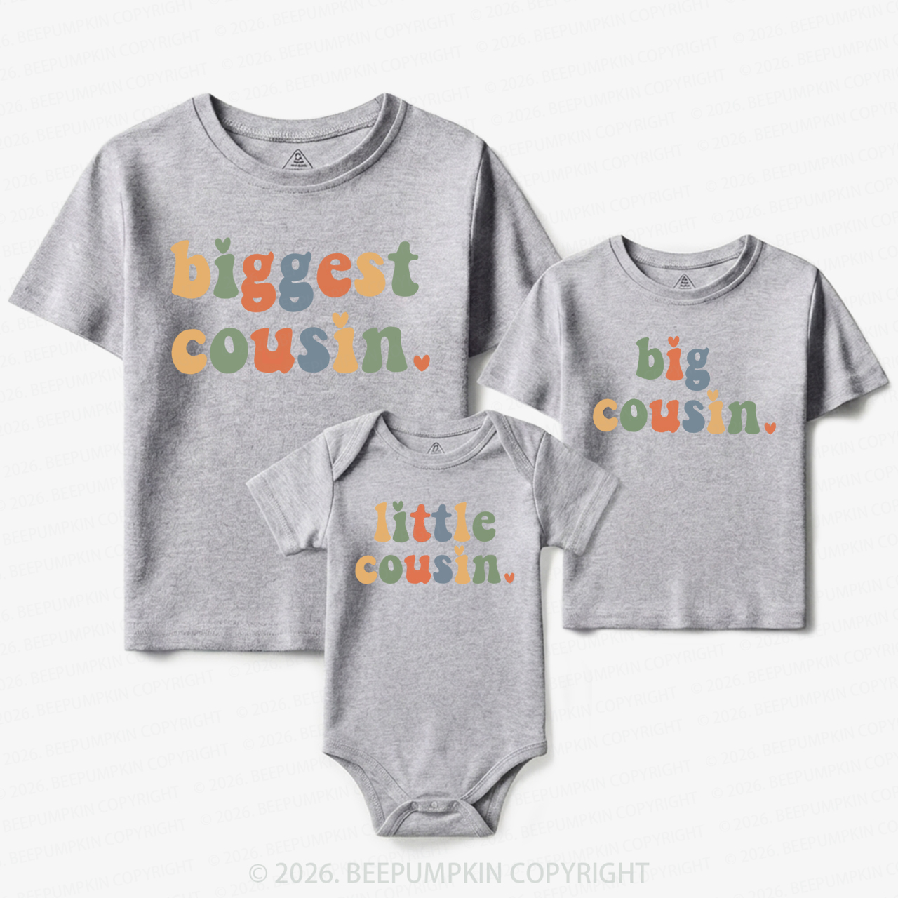 Colorful Cousin Crew Matching Tees For Siblings