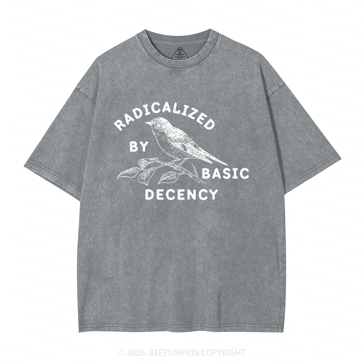 Radicalized By Basic Decency Activist Washed T-Shirts