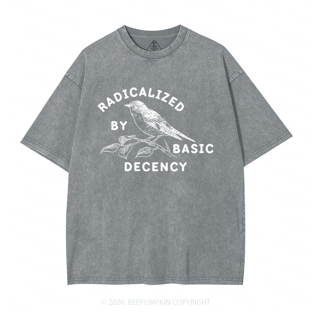 Radicalized By Basic Decency Activist Washed T-Shirts