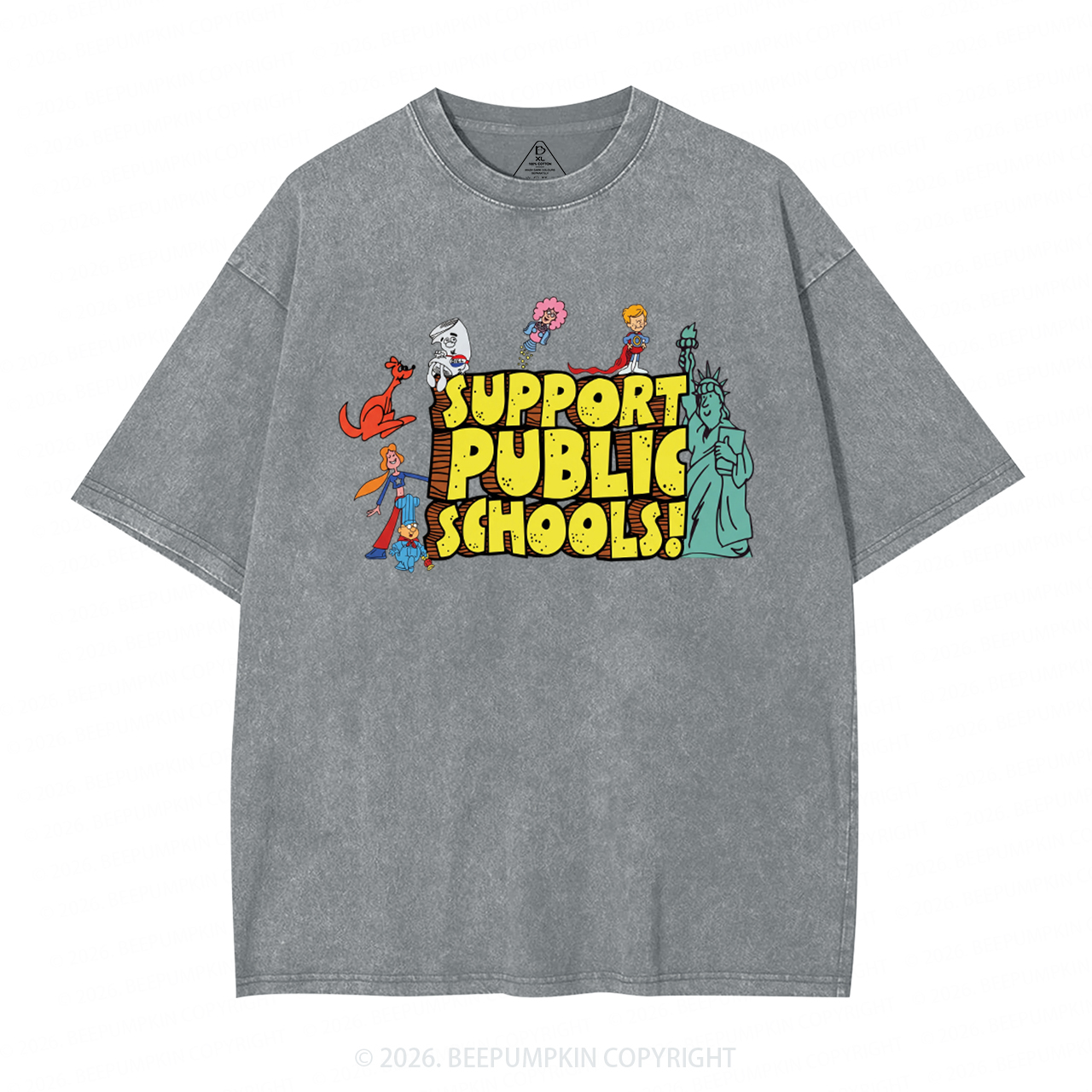 Support Public Schools Washed T-Shirts
