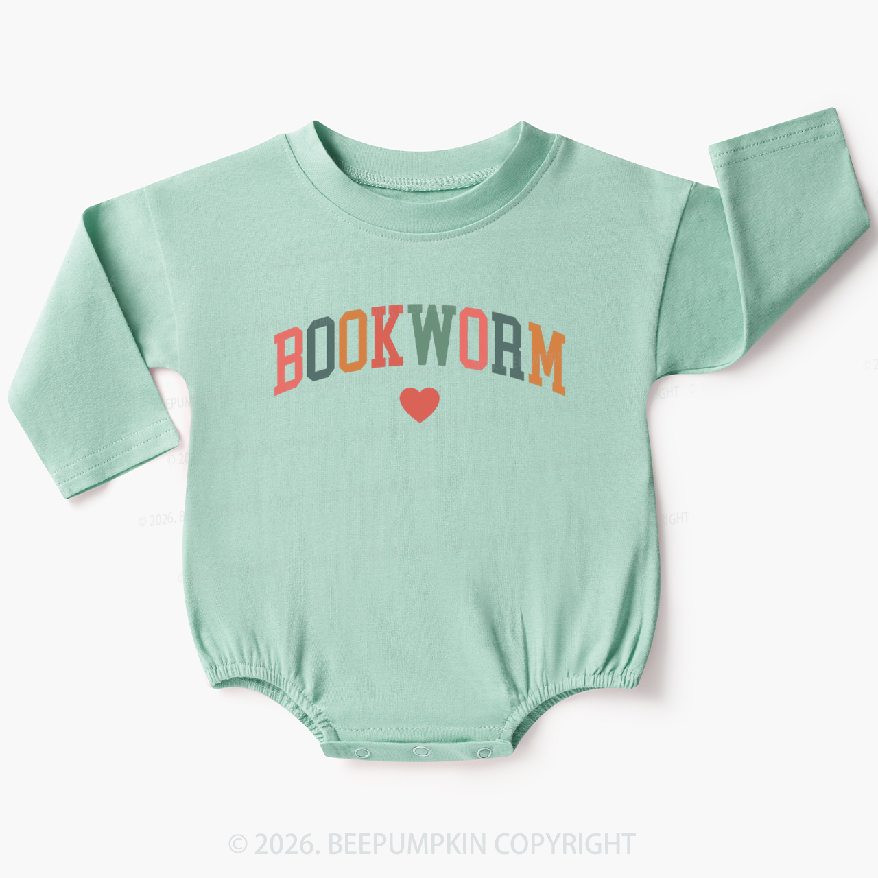 Bookworm Reading Baby Bubble Romper