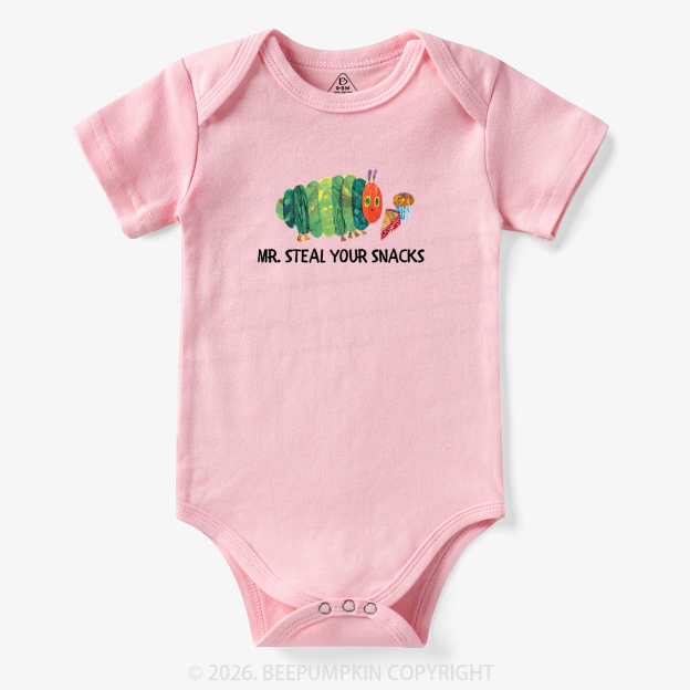 Hungry Little Caterpillar Mr Steal Your Snacks Bodysuit