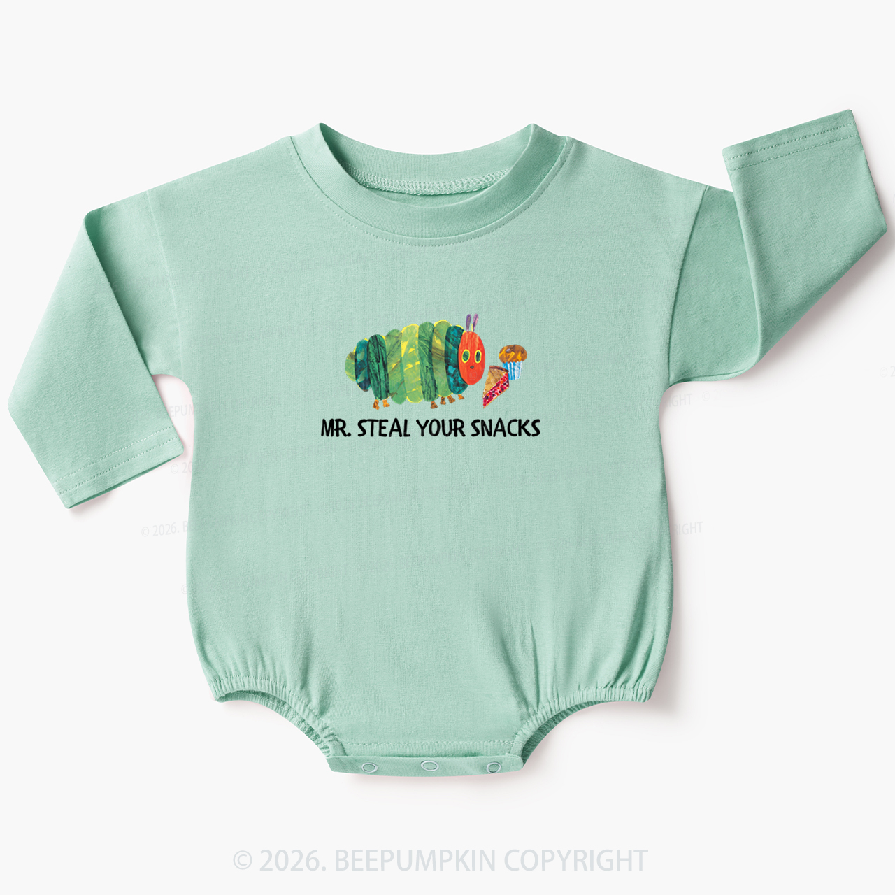 Hungry Little Caterpillar Mr Steal Your Snacks Baby Bubble Romper