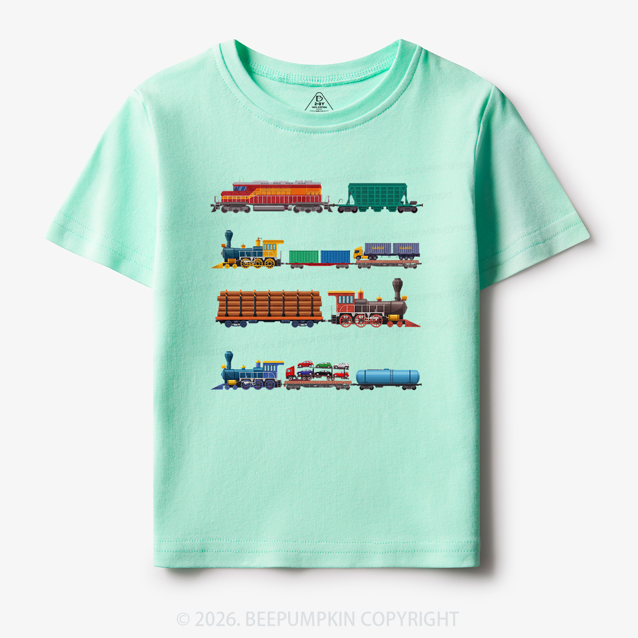 Rainbow Train Toddler&Kid's Tees