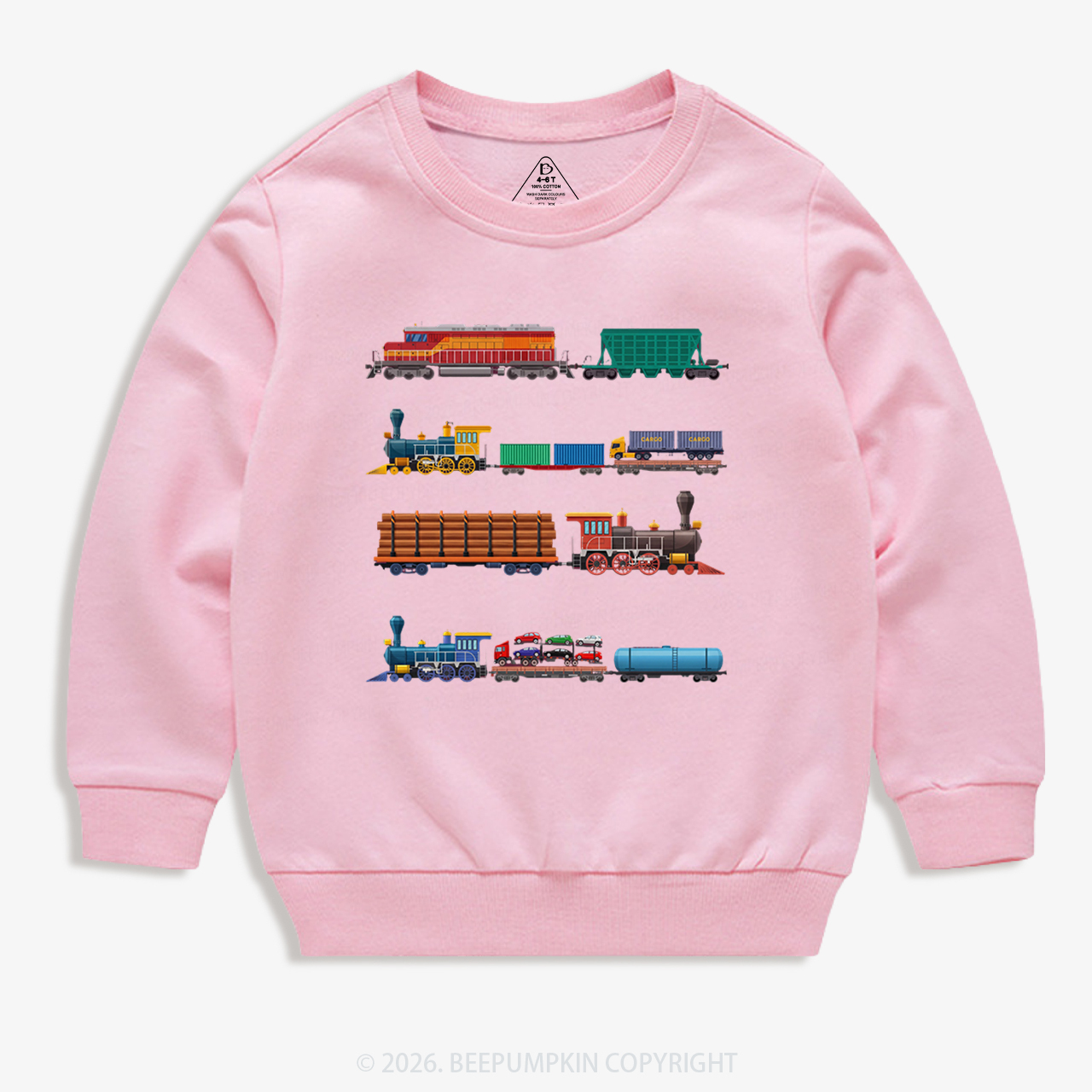 Rainbow Train Kid's Sweatshirt