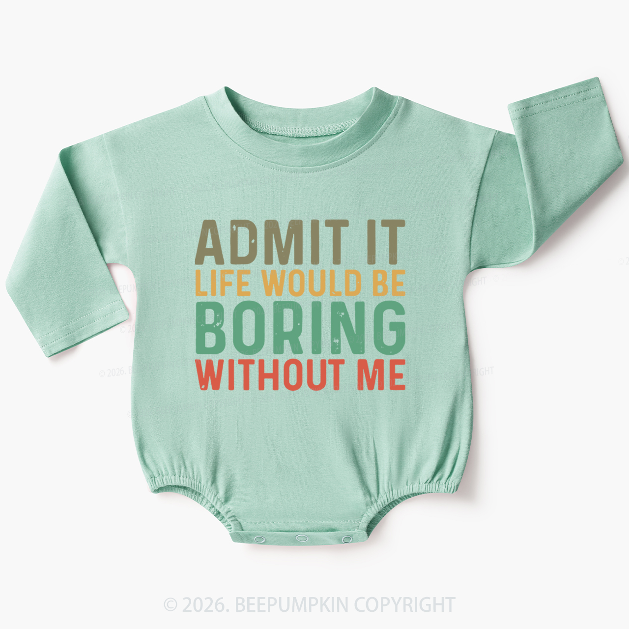 Sarcastic 'Admit It' Sassy Baby Bubble Romper
