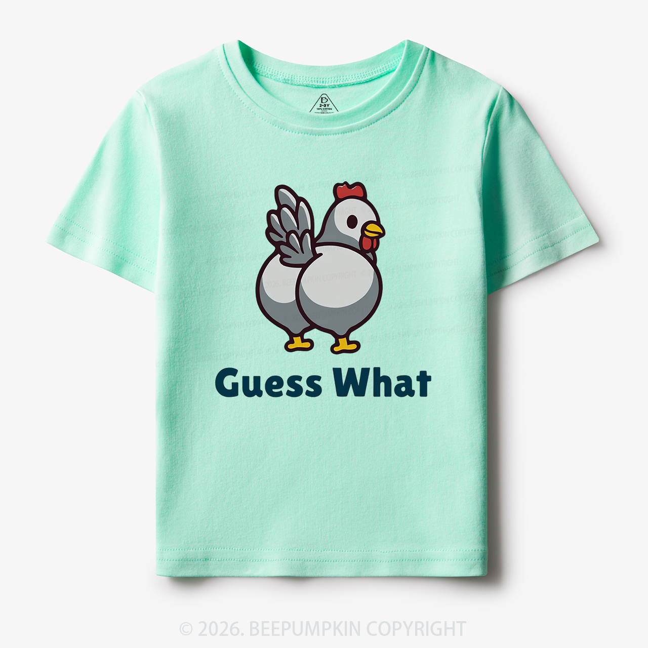 Chicken Butt Guess What Funny Poultry Pun Toddler&Kid's Tees