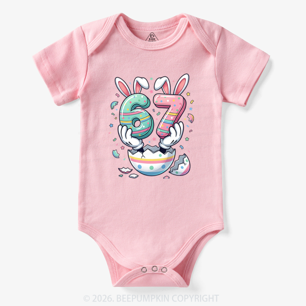 67 Easter Bunny Funny Bodysuit