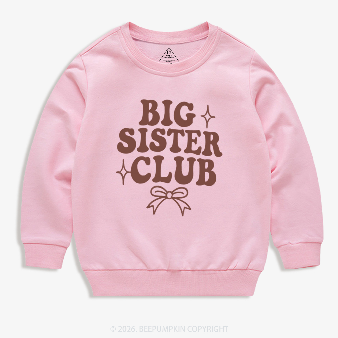 Big Sister Club Newborn Kid's Sweatshirt