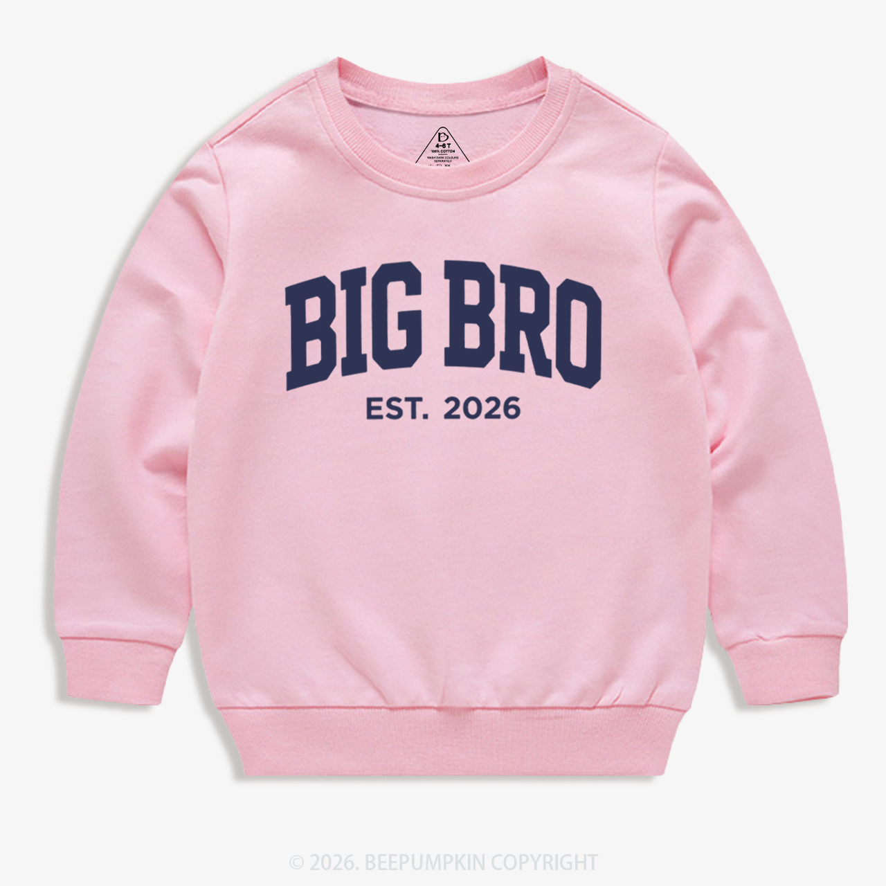 Big Bro Est 2026 Kid's Sweatshirt