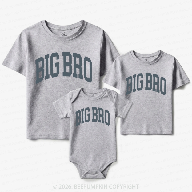 Big Bro Boho Natural Matching Tees For Siblings