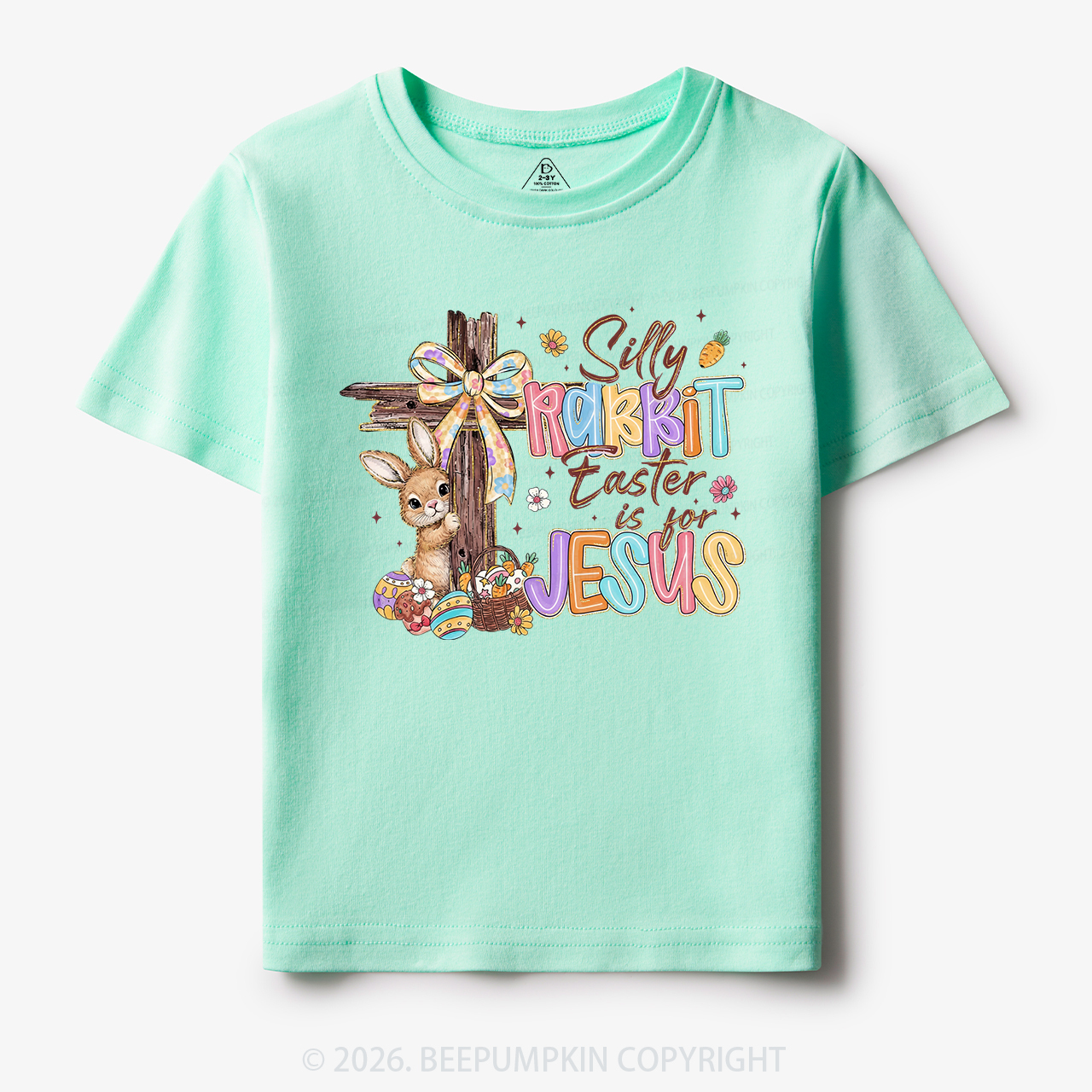 Silly Rabbit Easter Is For Jesus Toddler&Kid's Tees