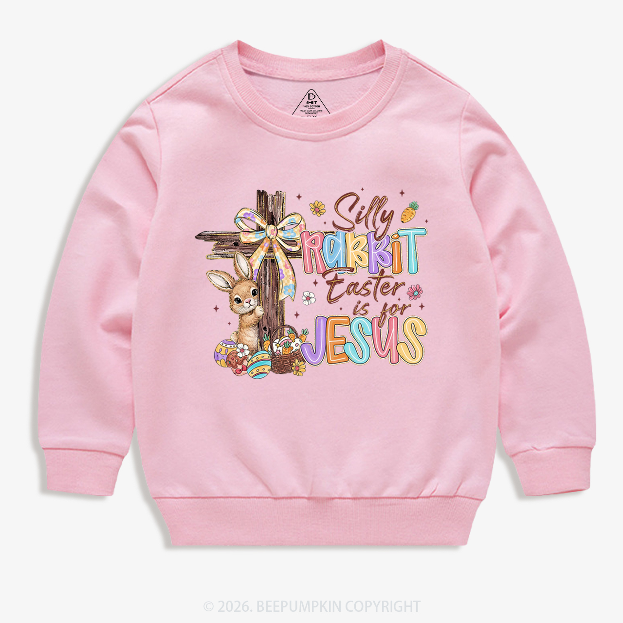 Silly Rabbit Easter Is For Jesus Kid's Sweatshirt