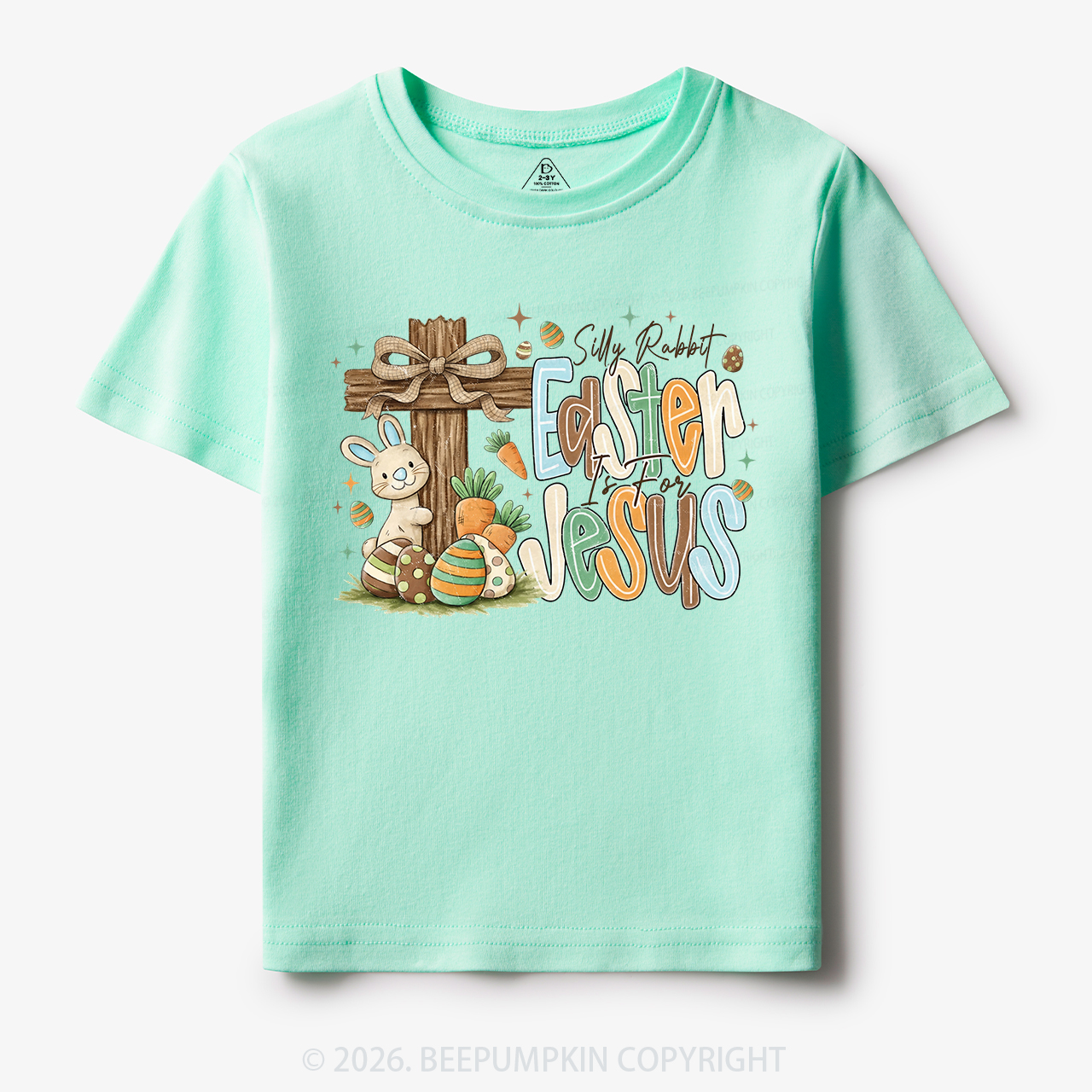 Easter If For Jesus Thrifted Farmhouse Bunny Toddler&Kid's Tees