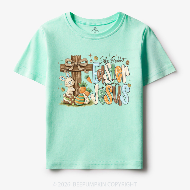 Easter If For Jesus Thrifted Farmhouse Bunny Toddler&Kid's Tees