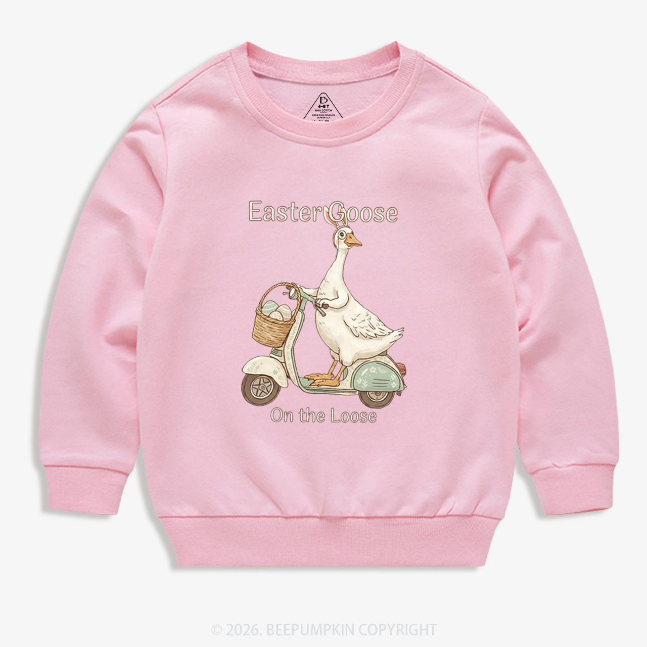 Easter Silly Goose Holiday Meme Kid's Sweatshirt