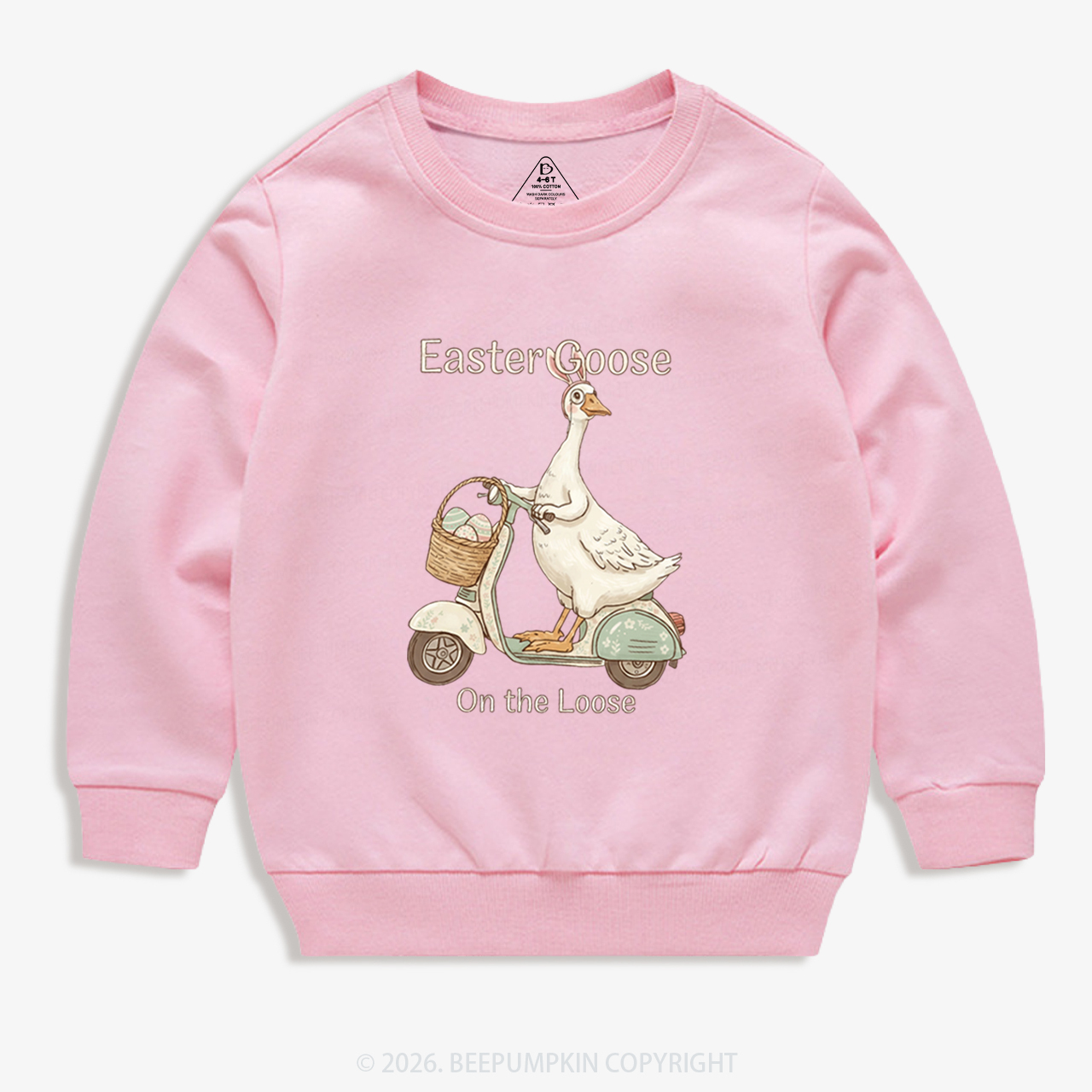 Easter Silly Goose Holiday Meme Kid's Sweatshirt