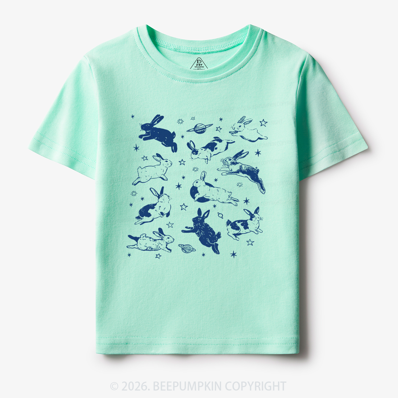 Bunnies in Space Toddler&Kid's Tees