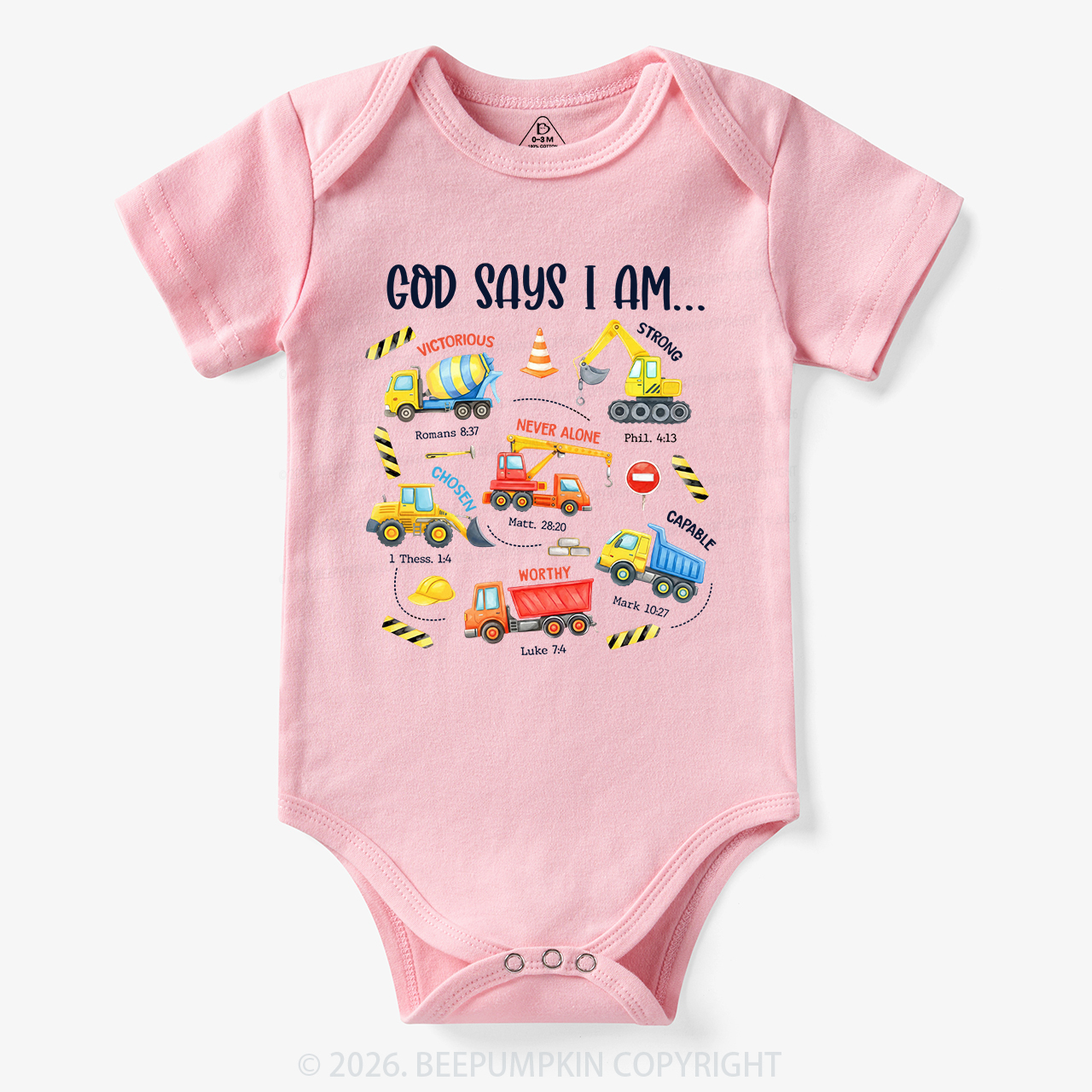 God Says I Am Construction Bodysuit