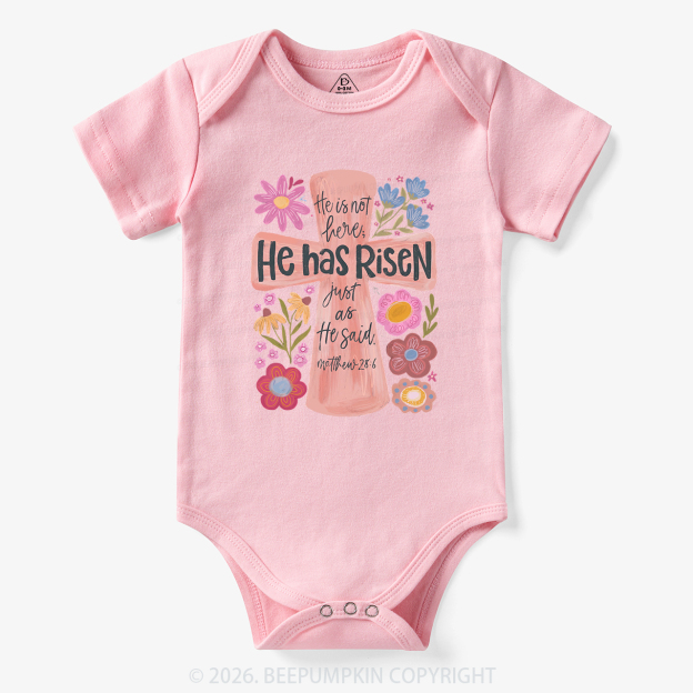 He Has Risen Christian Resurrection day Bodysuit