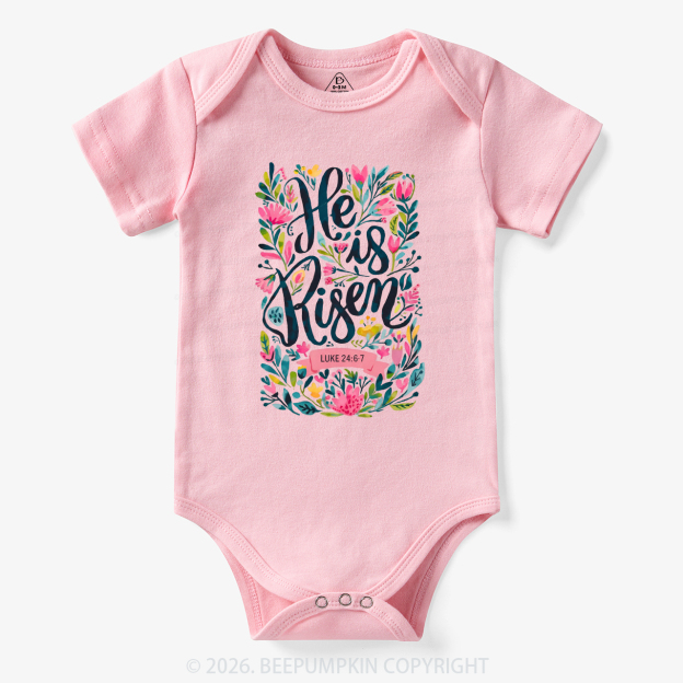 Christian Easter Floral Resurrection Bodysuit