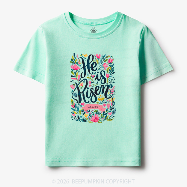 Christian Easter Floral Resurrection Toddler&Kid's Tees