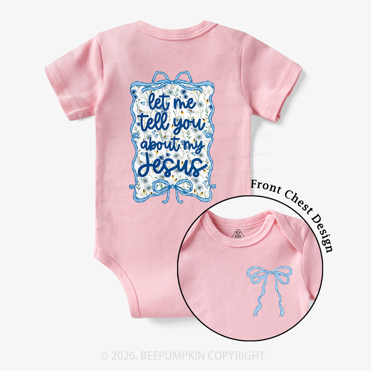 Love like Jesus Coquette Bows Bodysuit