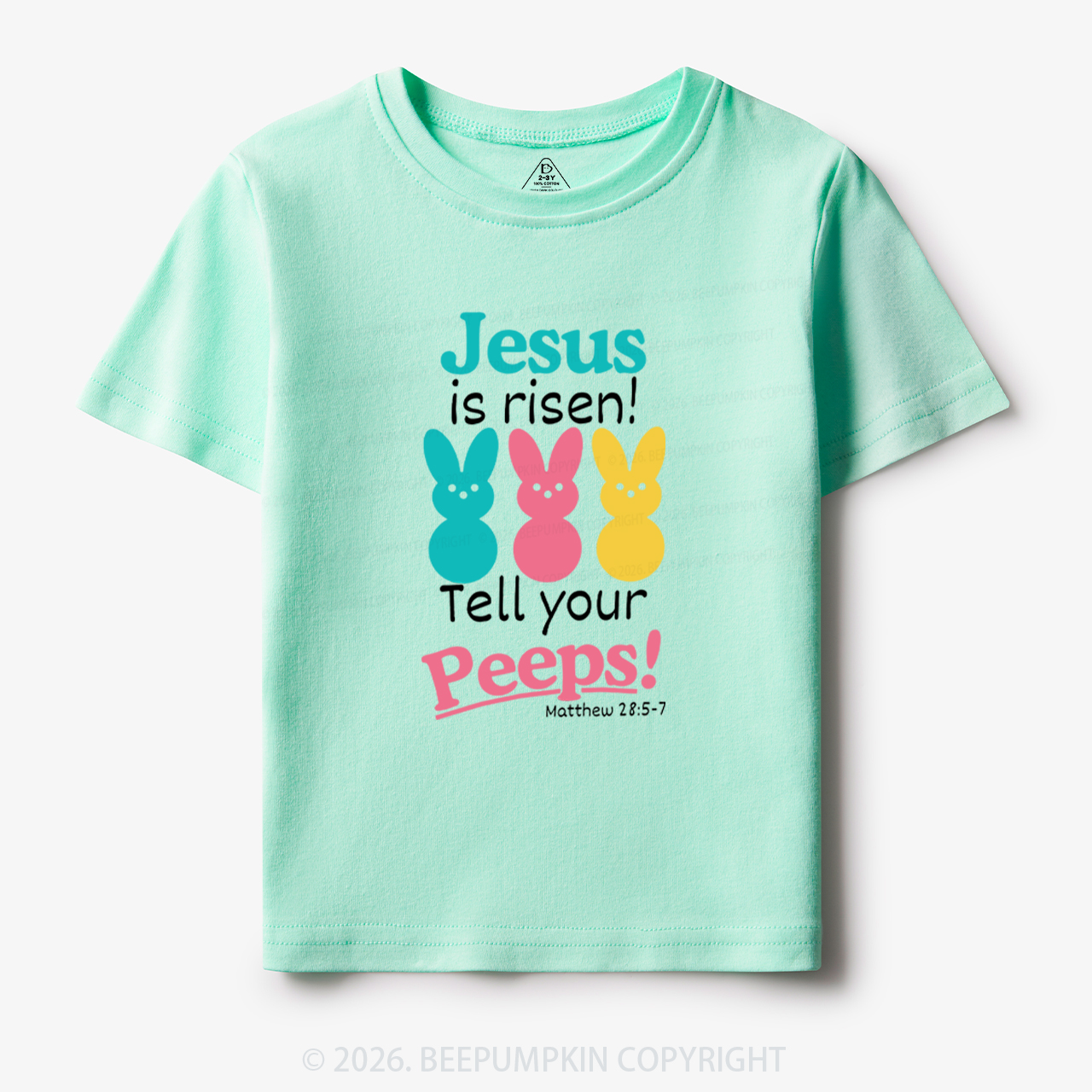 Jesus Is Risen Tell Your Peeps Funny Toddler&Kid's Tees