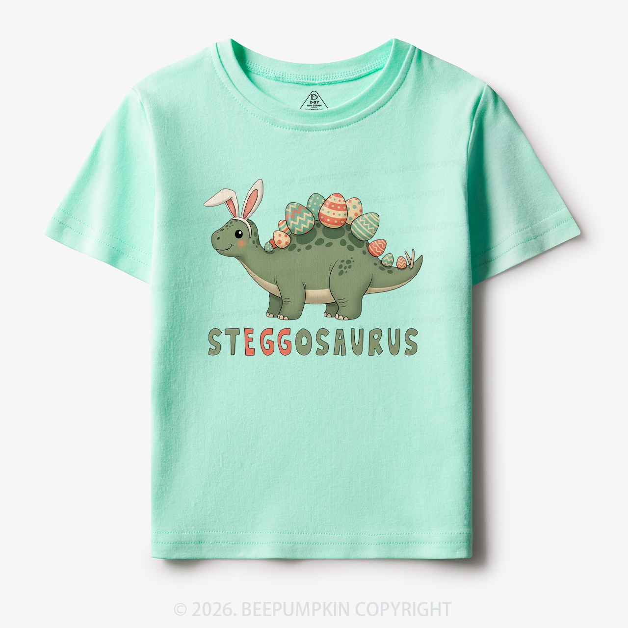 Steggosaurus Easter Dinosaur Toddler&Kid's Tees
