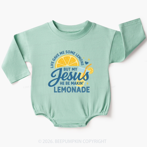 Life Gave Me Some Lemons Jesus Baby Bubble Romper