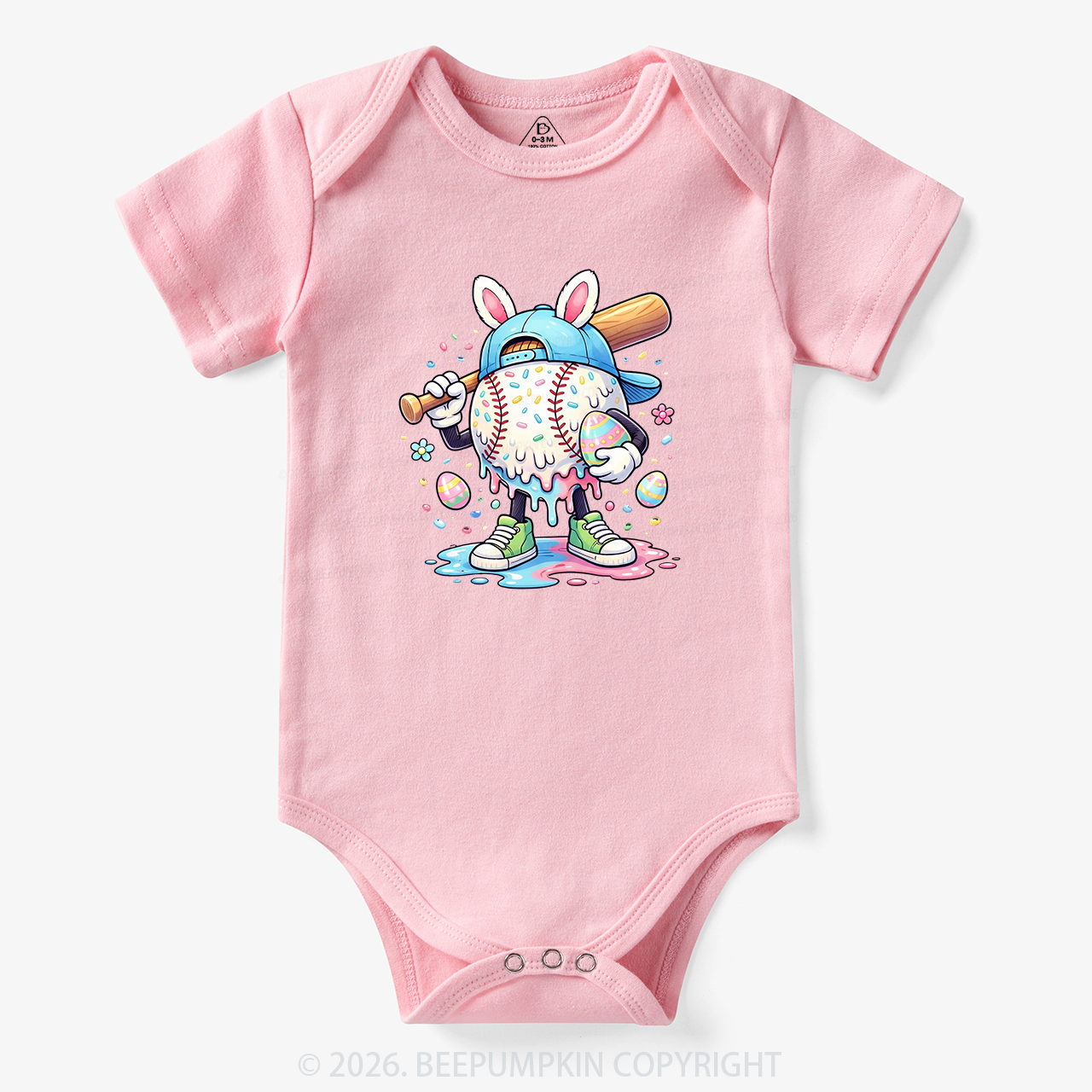 Easter Baseball Drip Bodysuit