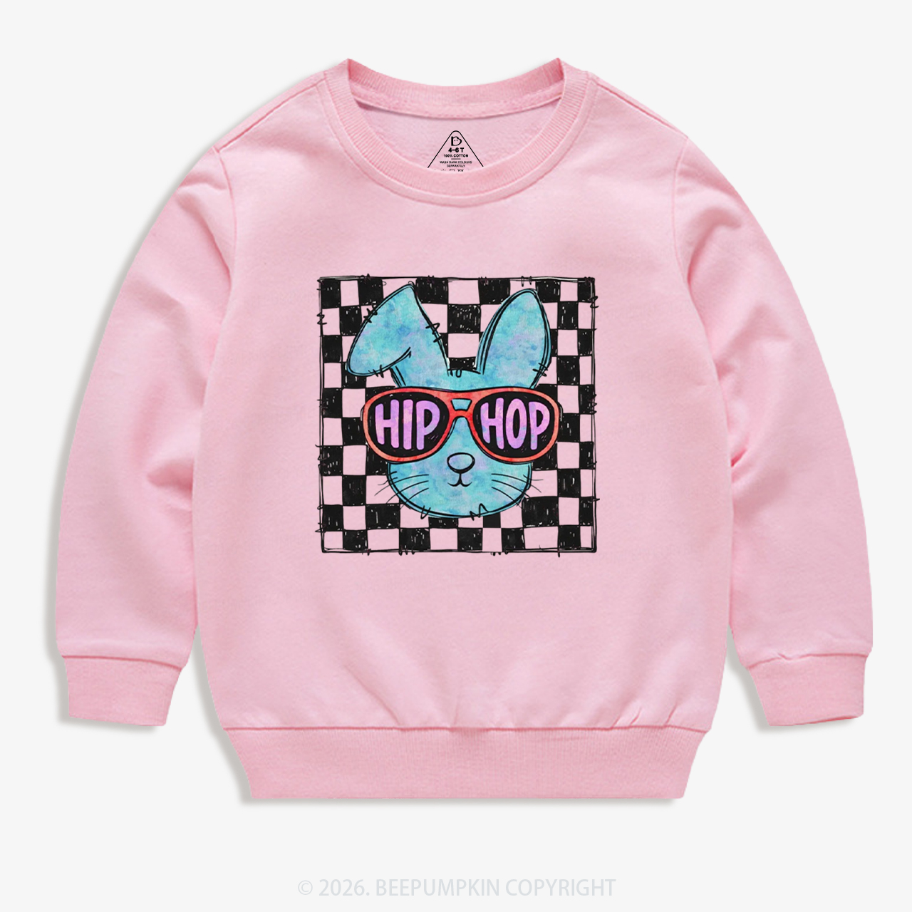 Hip Hop Bunny Easter Kid's Sweatshirt