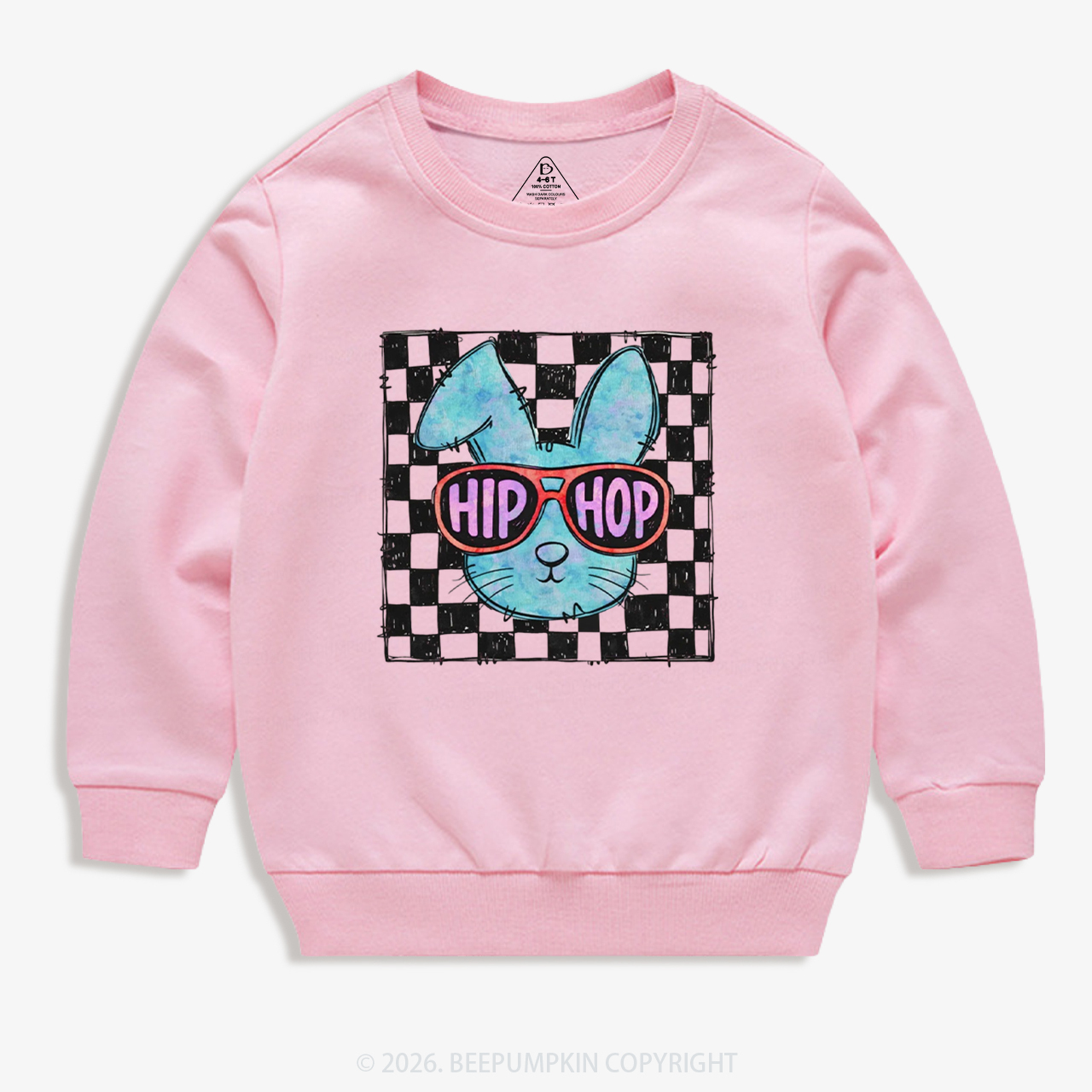 Hip Hop Bunny Easter Kid's Sweatshirt
