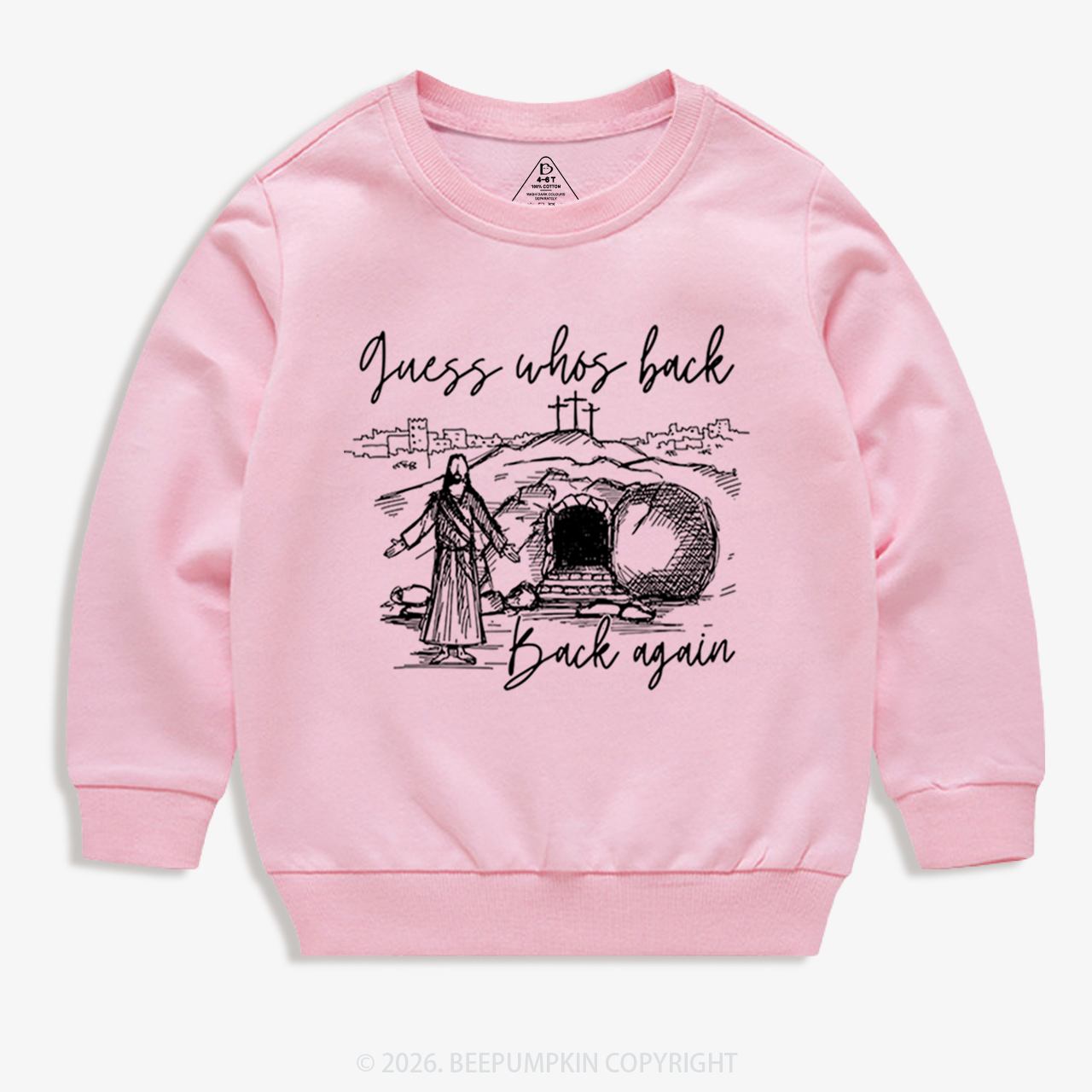 Guess Who's Back Again Funny Jesus Kid's Sweatshirt