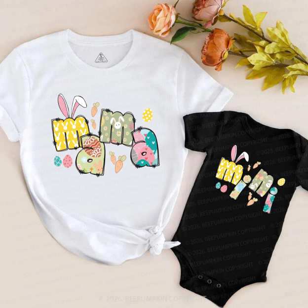 Easter Cute Mama and Mini Mom&Me Matching T-Shirts