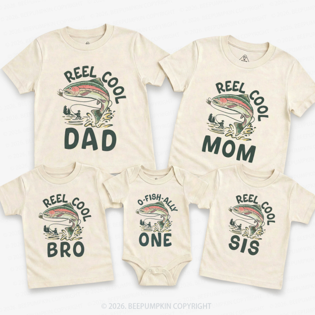 O Fishally 1st Birthday Family Matching T-Shirts