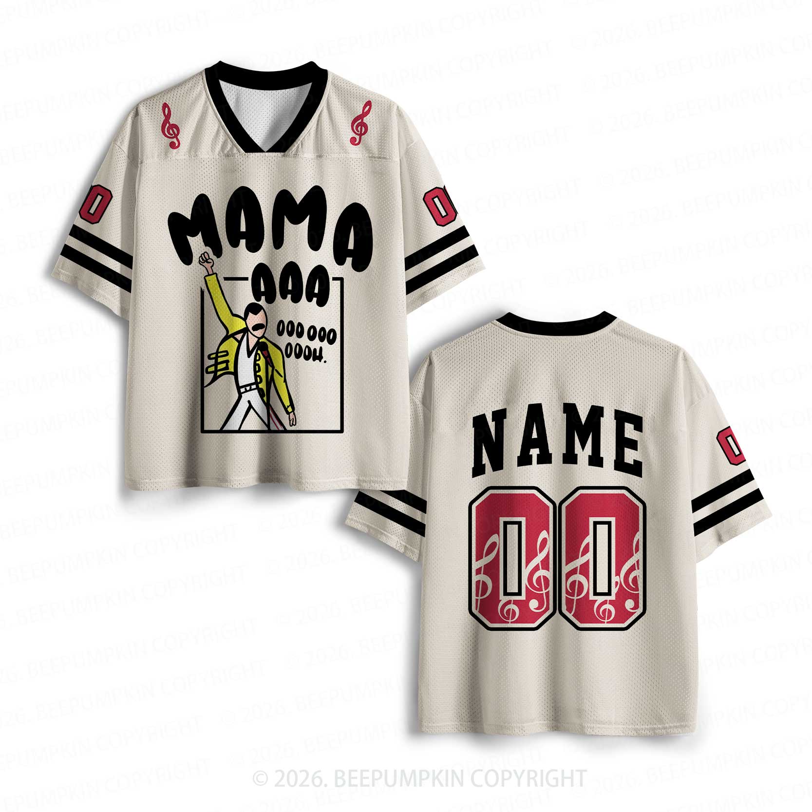 Personalized Mama Aaa Oooh Toddler&Kid's Sport Jersey
